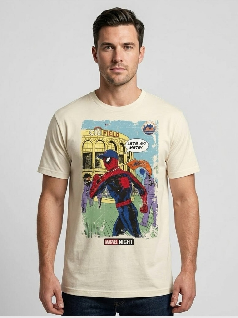 NYM 2026 MLB New York Mets Marvel Spider Man Shirt 7/31 SGA Brand New Day XL